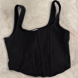 RSQ Elegant Black Crop Top
